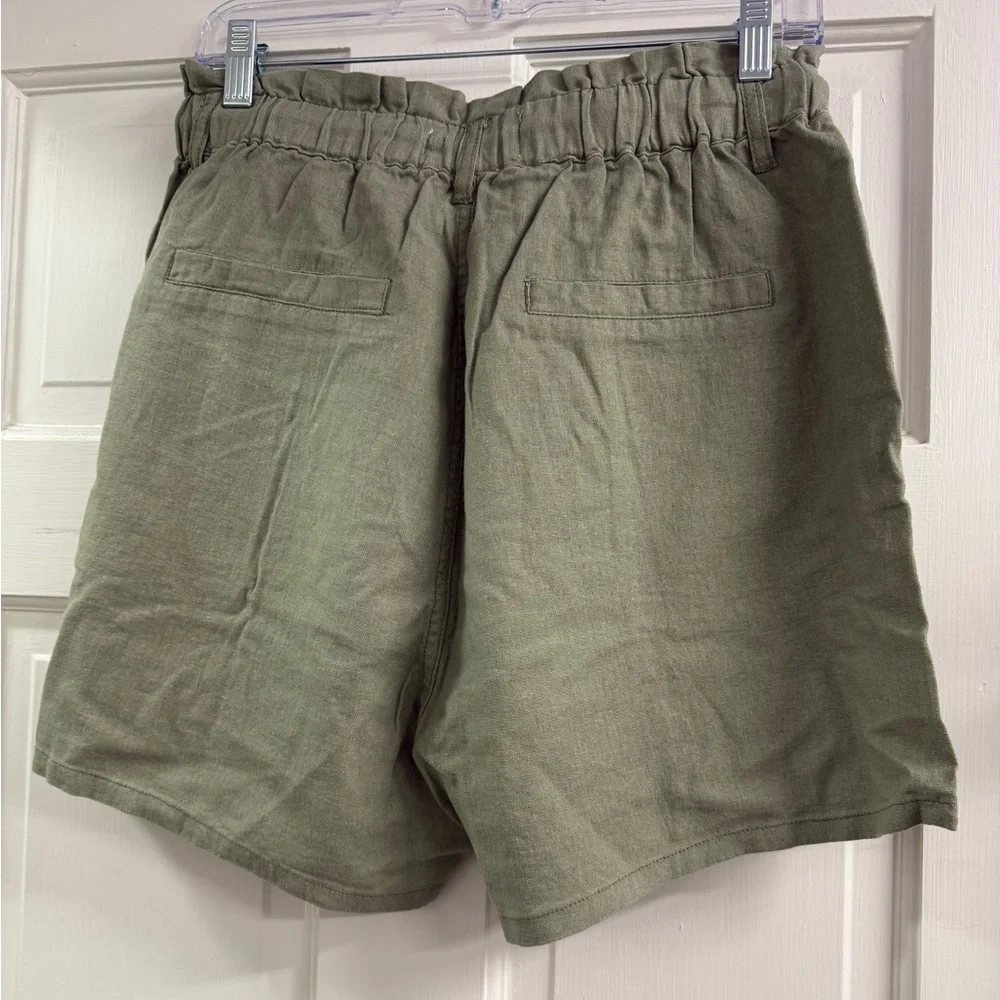 Risen Sage Linen Pull On Short - Picture 2 of 2